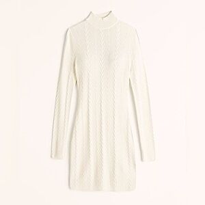 NWT Abercrombie Mock Neck Cable Mini
Sweater Dress